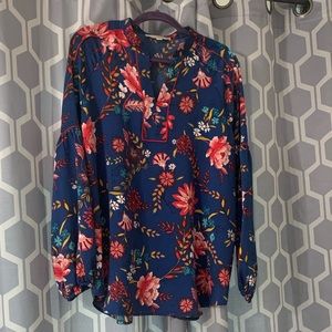 Loft Floral tunic SZ XL